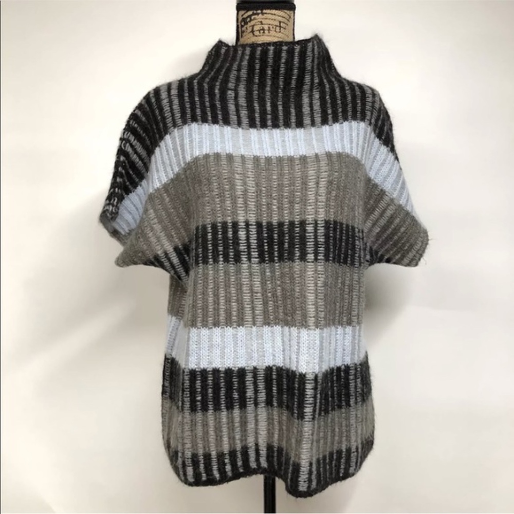 Cynthia Rowley Short Sleeve Sweater Mohair Sz M **